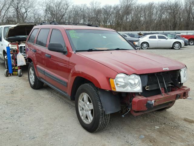 1J4GS48K76C197868 - 2006 JEEP GRAND CHER RED photo 1