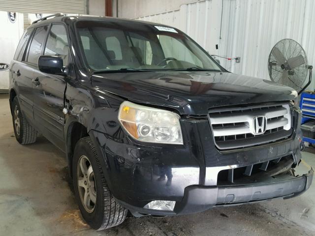 5FNYF28576B013691 - 2006 HONDA PILOT EX BLUE photo 1