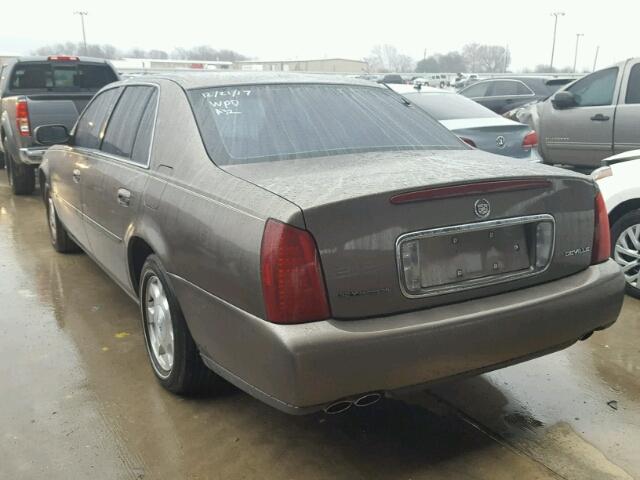 1G6KD54Y62U109085 - 2002 CADILLAC DEVILLE BROWN photo 3