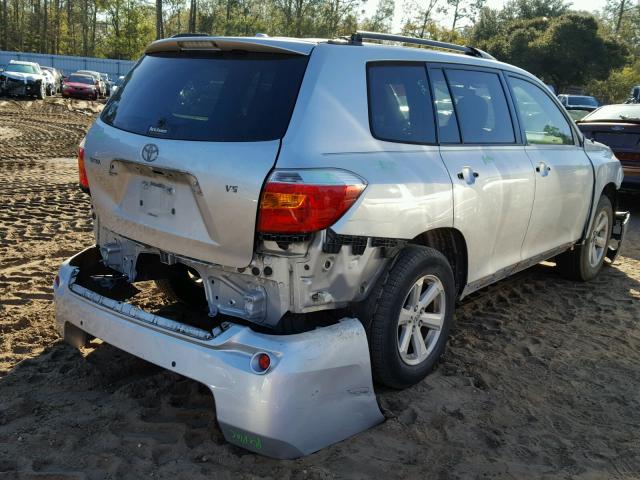 JTEDS41A992086268 - 2009 TOYOTA HIGHLANDER SILVER photo 4