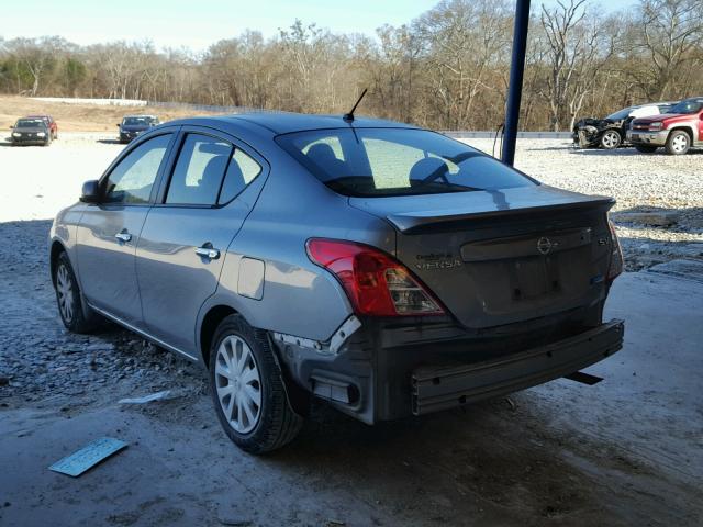 3N1CN7AP0CL868531 - 2012 NISSAN VERSA S SILVER photo 3