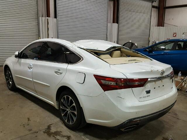 4T1BK1EB7GU201122 - 2016 TOYOTA AVALON XLE WHITE photo 3