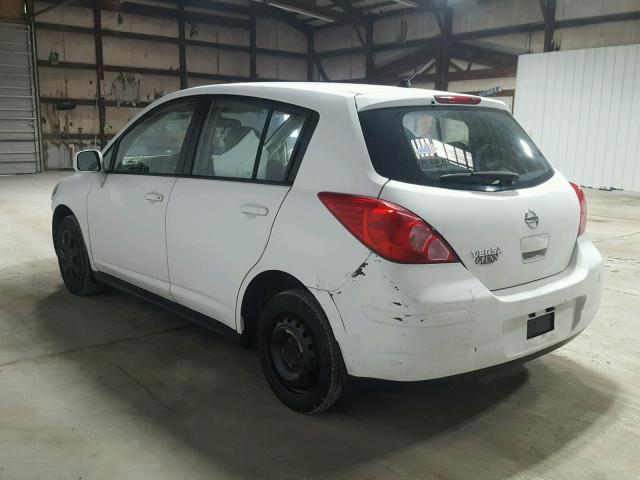 3N1BC13E68L430002 - 2008 NISSAN VERSA S WHITE photo 3