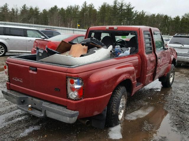 1FTZR15X2YPA07155 - 2000 FORD RANGER SUP MAROON photo 4