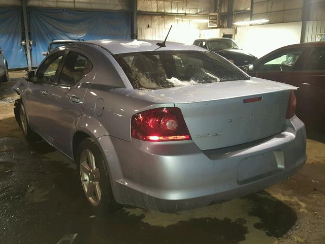 1C3CDZCB8DN681041 - 2013 DODGE AVENGER SX BLUE photo 3