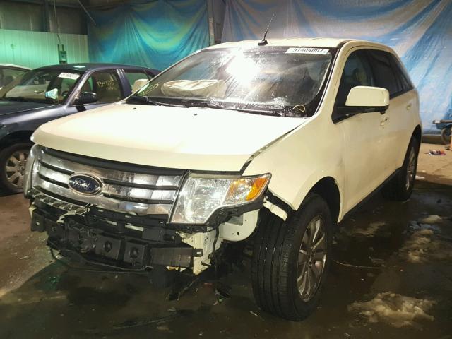 2FMDK38C47BB70121 - 2007 FORD EDGE SEL WHITE photo 2