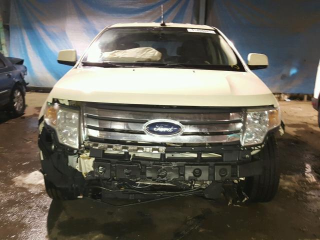 2FMDK38C47BB70121 - 2007 FORD EDGE SEL WHITE photo 9