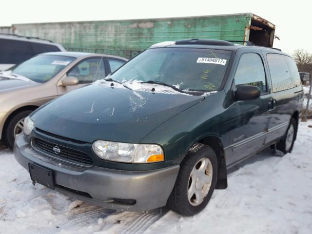 4N2XN11T0XD815488 - 1999 NISSAN QUEST SE GREEN photo 2