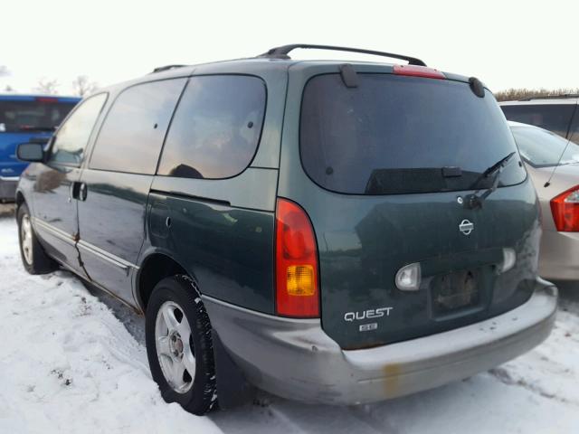 4N2XN11T0XD815488 - 1999 NISSAN QUEST SE GREEN photo 3