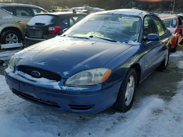 1FAFP53U44A138552 - 2004 FORD TAURUS SE BLUE photo 2