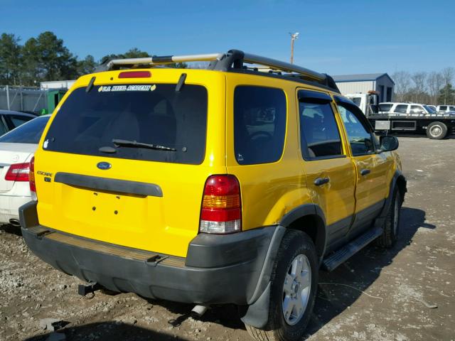 1FMYU93193KB33554 - 2003 FORD ESCAPE XLT YELLOW photo 4