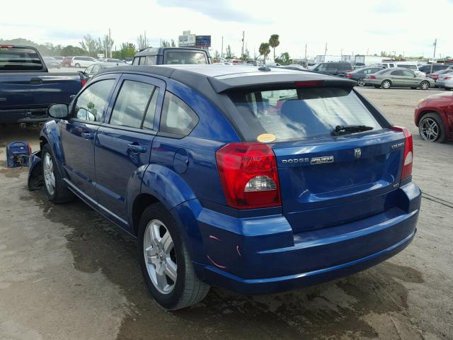 1B3HB48A39D213713 - 2009 DODGE CALIBER SX BLUE photo 3