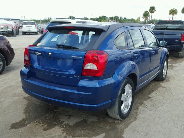 1B3HB48A39D213713 - 2009 DODGE CALIBER SX BLUE photo 4