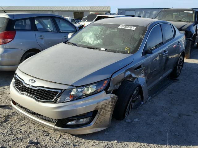 5XXGR4A69DG222233 - 2013 KIA OPTIMA SX SILVER photo 2