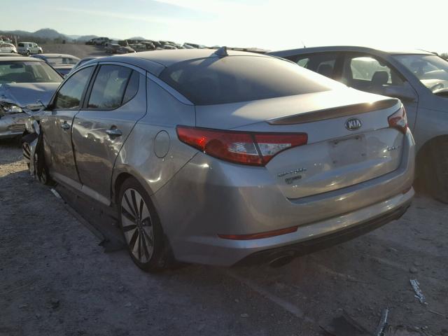 5XXGR4A69DG222233 - 2013 KIA OPTIMA SX SILVER photo 3