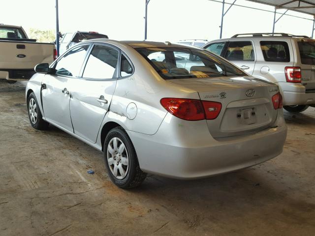 KMHDU46D78U389453 - 2008 HYUNDAI ELANTRA GL SILVER photo 3