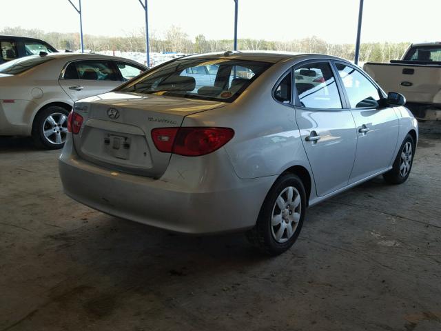 KMHDU46D78U389453 - 2008 HYUNDAI ELANTRA GL SILVER photo 4