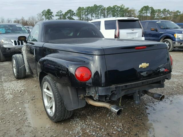 1GCES14P33B102124 - 2003 CHEVROLET SSR BLACK photo 3