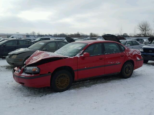 2G1WF52E149351194 - 2004 CHEVROLET IMPALA 红色 照片 2