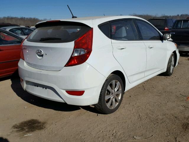 KMHCU5AE4EU153419 - 2014 HYUNDAI ACCENT GLS WHITE photo 4