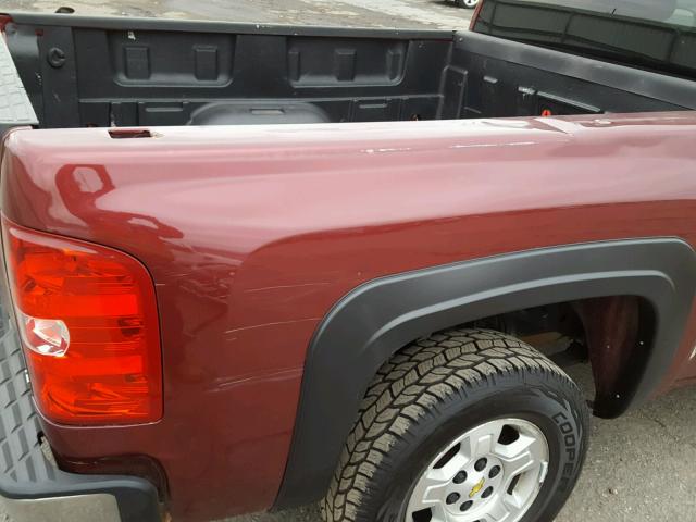 2GCFK19Y881114234 - 2008 CHEVROLET SILVERADO RED photo 9