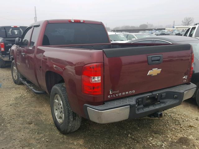 1GCEC19J69Z145390 - 2009 CHEVROLET SILVERADO BURGUNDY photo 3