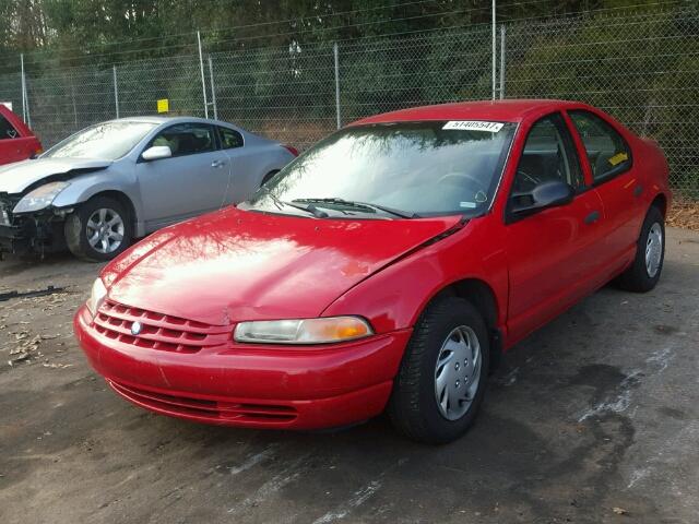 1P3EJ46X2WN289439 - 1998 PLYMOUTH BREEZE BAS RED photo 2