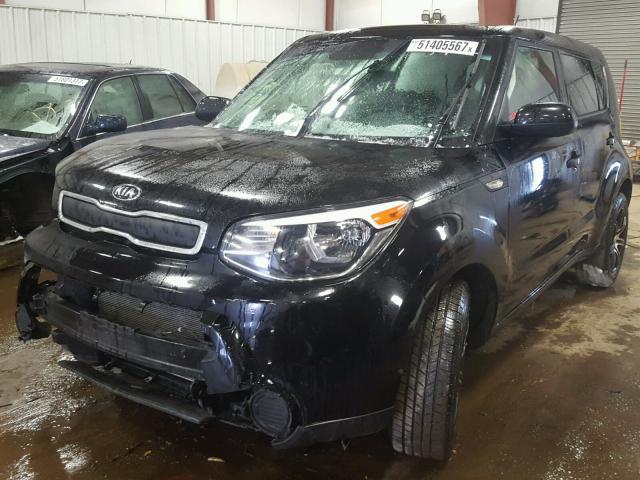 KNDJN2A22E7025921 - 2014 KIA SOUL BLACK photo 2