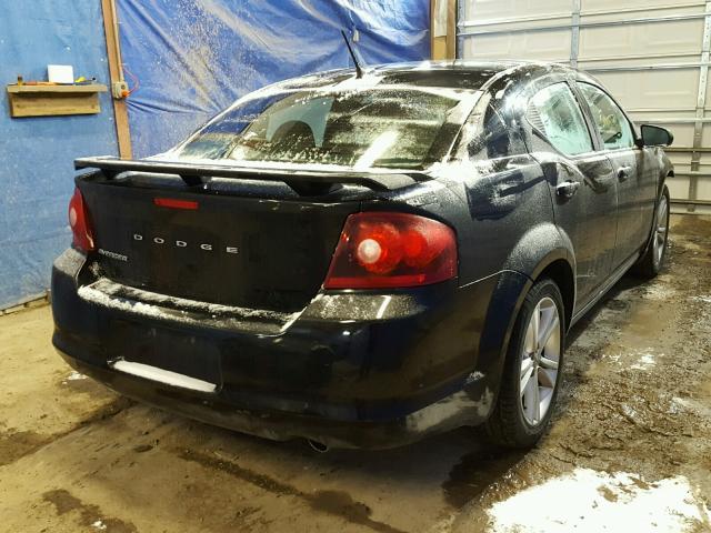 1C3CDZAG6DN502672 - 2013 DODGE AVENGER SE BLACK photo 4