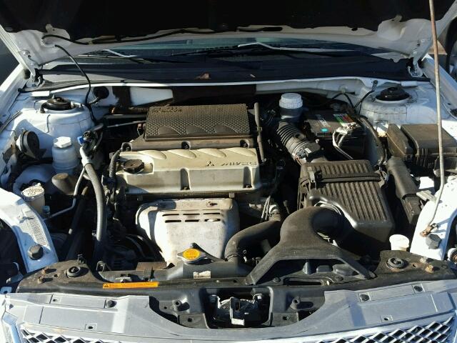 4A32B2FF1BE014387 - 2011 MITSUBISHI GALANT FE WHITE photo 7