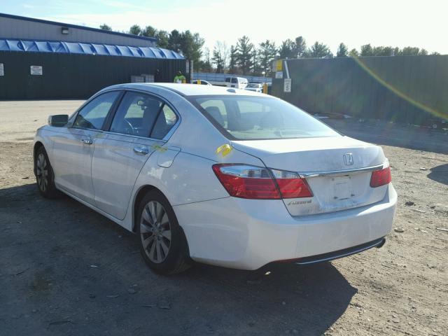 1HGCR2F82DA018755 - 2013 HONDA ACCORD EXL WHITE photo 3