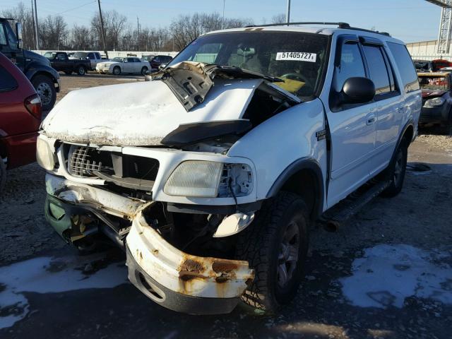 1FMPU16L01LA80955 - 2001 FORD EXPEDITION WHITE photo 2