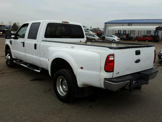 1FTWW33R68EA97255 - 2008 FORD F350 SUPER WHITE photo 3