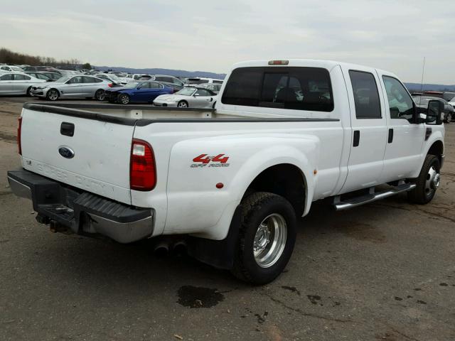 1FTWW33R68EA97255 - 2008 FORD F350 SUPER WHITE photo 4