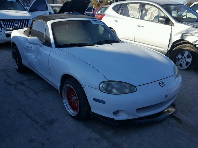 JM1NB353110213089 - 2001 MAZDA MX-5 MIATA WHITE photo 1