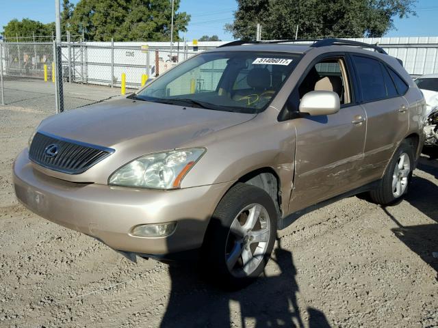 JTJGA31U440039076 - 2004 LEXUS RX 330 GOLD photo 2