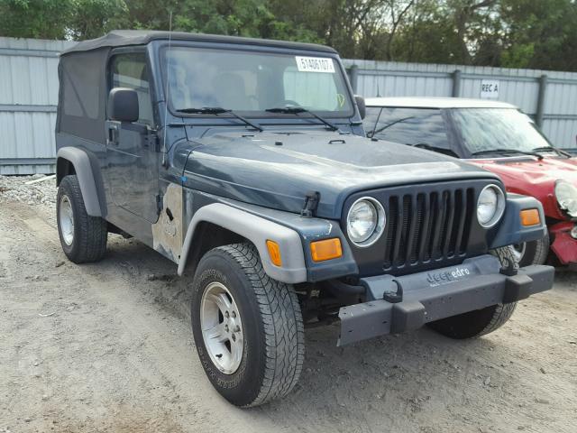 1J4FA44S45P332056 - 2005 JEEP WRANGLER / GREEN photo 1