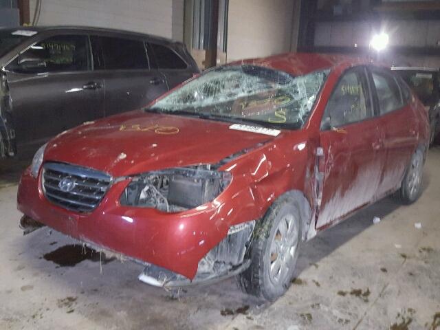 KMHDU46D78U313277 - 2008 HYUNDAI ELANTRA GL RED photo 2