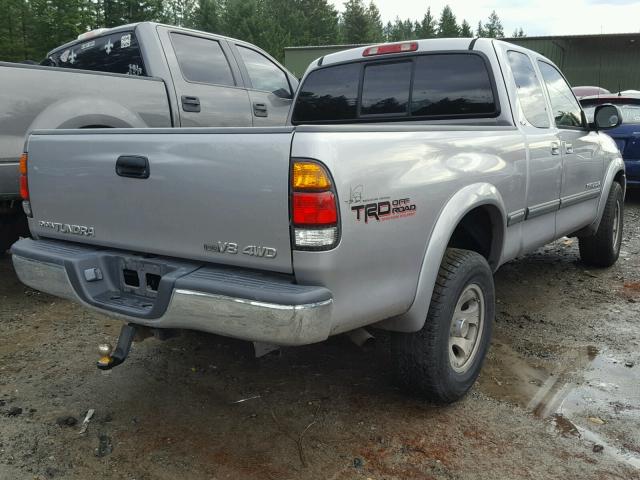 5TBBT44101S136694 - 2001 TOYOTA TUNDRA ACC SILVER photo 4