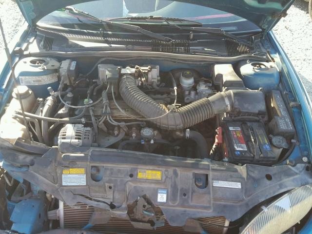 1G1JF5246V7265528 - 1997 CHEVROLET CAVALIER L GREEN photo 7