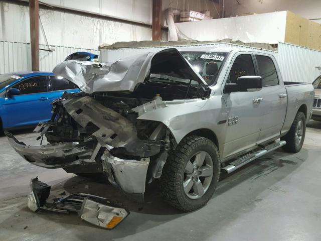 1C6RR7TM0GS113473 - 2016 RAM 1500 SLT SILVER photo 2