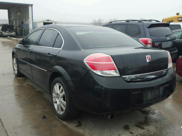 1G8ZS57N38F133533 - 2008 SATURN AURA XE BLACK photo 3