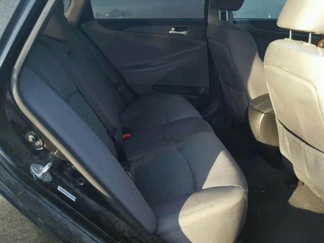 5NPEB4AC9BH003727 - 2011 HYUNDAI SONATA GLS BLACK photo 6