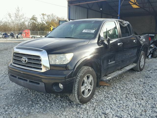 5TBDV58107S469764 - 2007 TOYOTA TUNDRA CRE BLACK photo 2