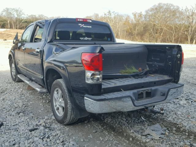 5TBDV58107S469764 - 2007 TOYOTA TUNDRA CRE BLACK photo 3