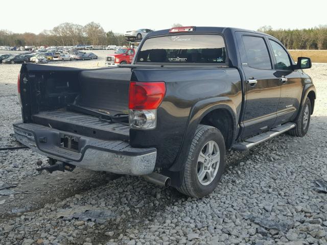 5TBDV58107S469764 - 2007 TOYOTA TUNDRA CRE BLACK photo 4