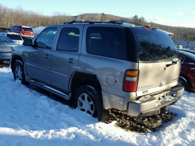 1GKEK63U02J307882 - 2002 GMC DENALI GRAY photo 3