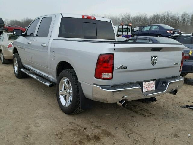 1C6RD7LT3CS312484 - 2012 DODGE RAM 1500 S SILVER photo 3