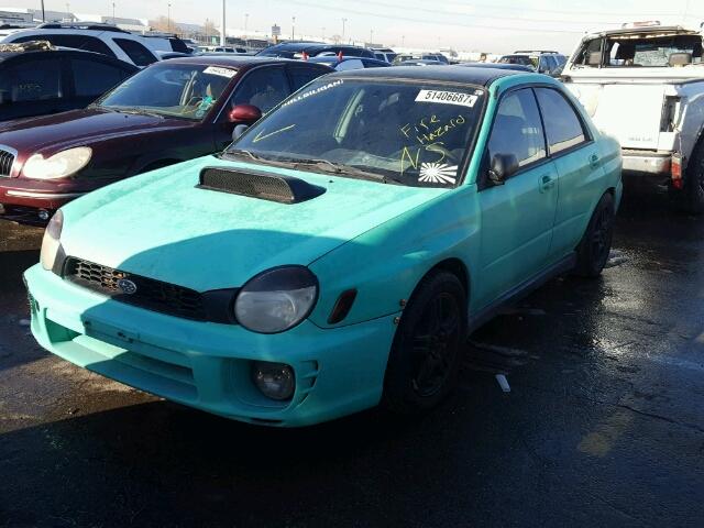 JF1GD29632G510767 - 2002 SUBARU IMPREZA WR GREEN photo 2