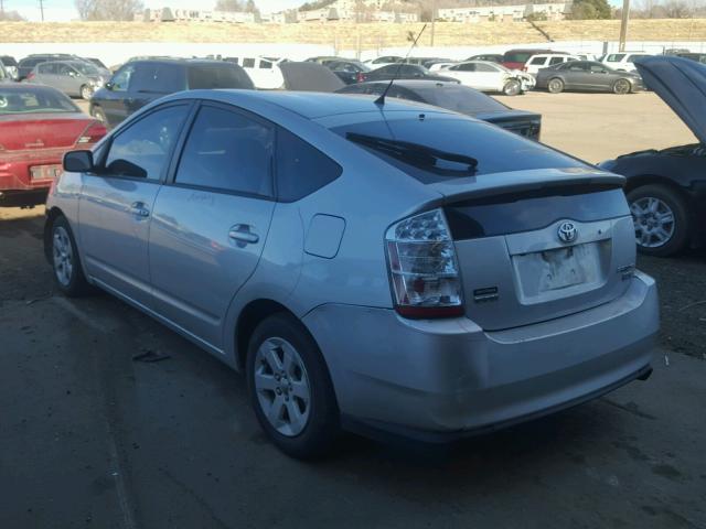 JTDKB20U063130286 - 2006 TOYOTA PRIUS SILVER photo 3